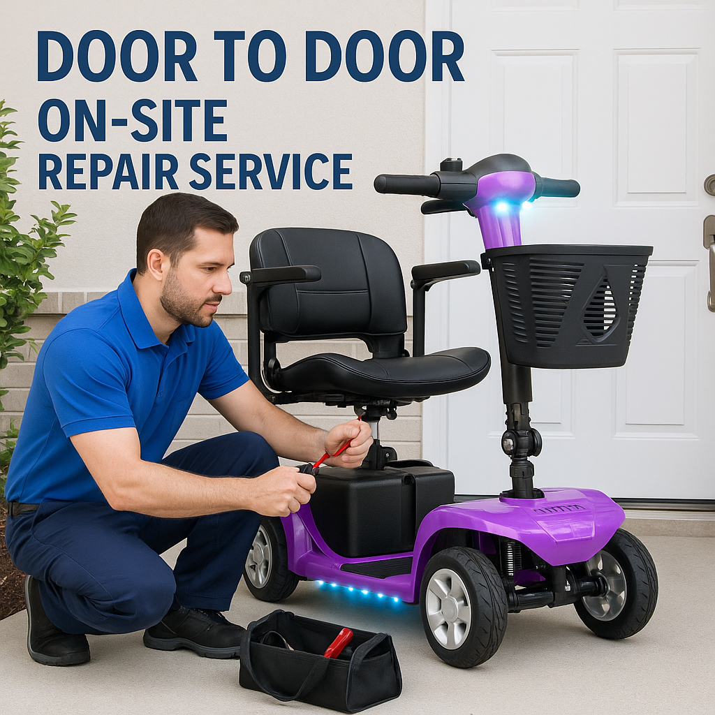 Mobility scooter door to door repair service （R100）Free Shipping