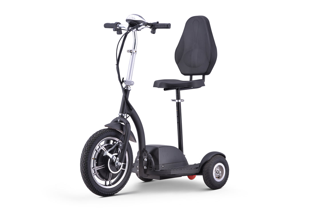 SKRT XW-E03 16" Wheel Mobility Scooter, Adjustable Seat, Foldable Handlebar, LED Lights, 300 lbs. Weight Capacity.