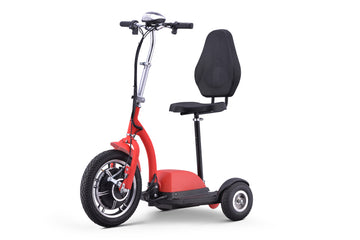 SKRT XW-E03 16" Wheel Mobility Scooter, Adjustable Seat, Foldable Handlebar, LED Lights, 300 lbs. Weight Capacity.