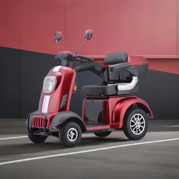 SKRT-Heavy Duty 4-Wheels Mobility Scooter, Fully Assembled, Received ready to ride,400 lbs. Capacity, Speed Adjust, Storage Trunk.